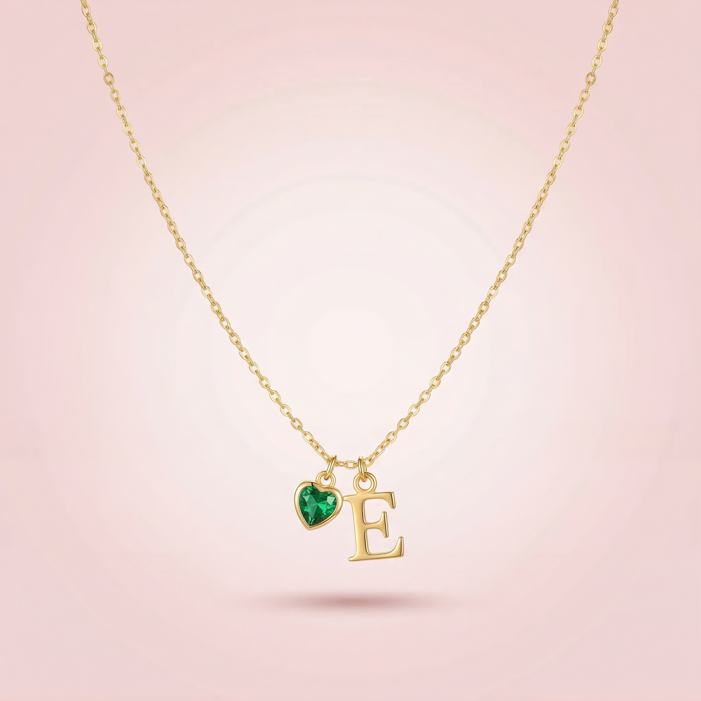BuffBolt™ Amora Birthstone Initial Necklace